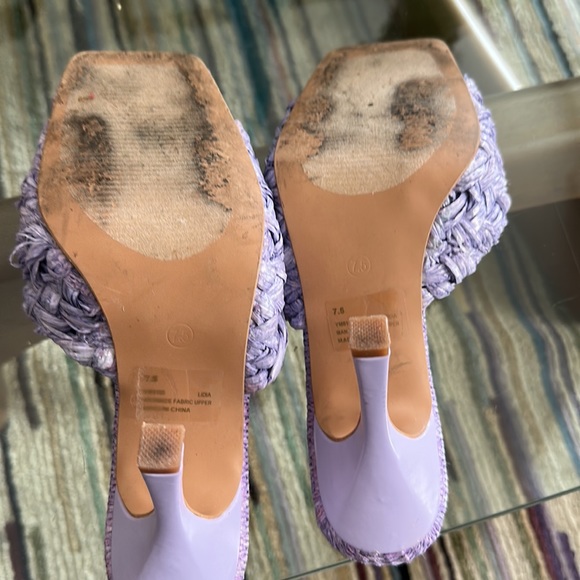 Cape Robbin Lidia Purple Woven Heeled Sandals - Picture 5 of 6